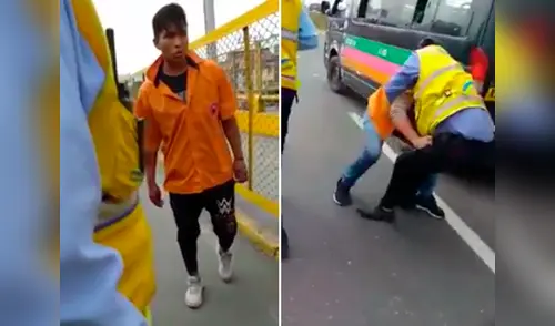 Conductor de combi atacó a trabajador de la Municipalidad de Lima elpopular.pe
