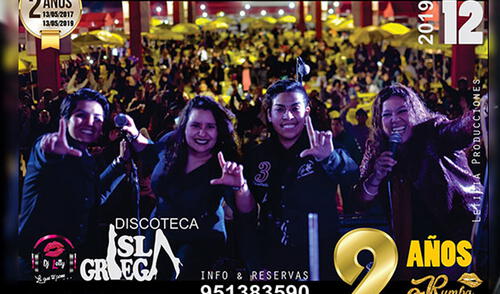 Orquesta RUMBA STAR LESS está de aniversario y desea celebrarlo a lo grande con divertido público elpopular.pe