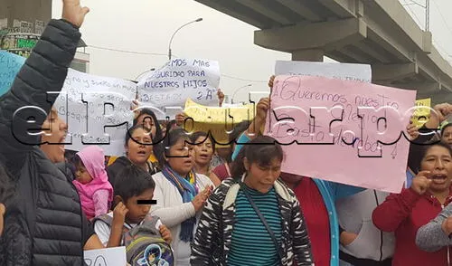 Marcha generó congestión vehicular en el distrito de SJL elpopular.pe