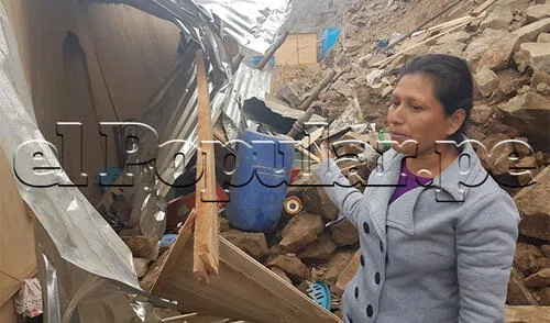 Derrumbe en San Juan de Lurigancho por poco acaba con la vida de dos niñas elpopular.pe