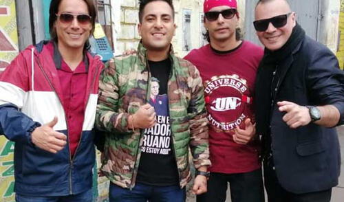 Tommy Portugal junto a sus amigos de recordado grupo musical elpopular.pe