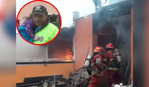 La bebé fue trasladada por los serenos para poner en resguardo su vida elpopular.pe