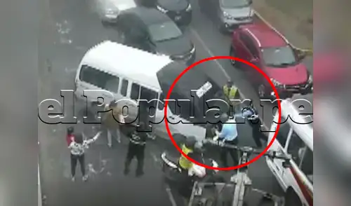 El sujeto intentó darse a la fuga, pese a que tenía pasajeros en su interior elpopular.pe