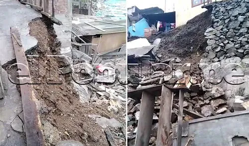 Derrumbe en cerro de El Agustino dejó casas en peligro de colapsar elpopular.pe