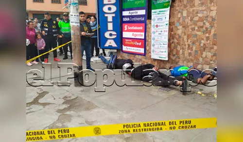 La policía logró reducir a los tres delincuentes que pertenecían a una peligrosa banda elpopular.pe