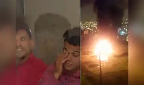 Los sujetos habrían intentado escapar de la turba en una mototaxi, pero chocaron contra un auto elpopular.pe