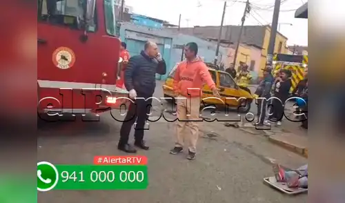 Las personas esperaron más de 25 minutos la llegada de la ambulancia elpopular.pe