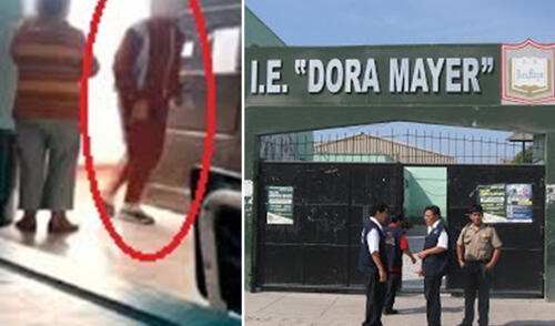 Escolares del Callao agreden a profesora del colegio Dora Mayer elpopular.pe