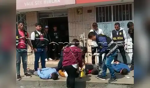 Los efectivos lograron reducir a los cuatro extranjeros que estaban fuertemente armados elpopular.pe