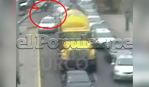 Los sujetos rompieron las lunas para poder robar el dinero de sus víctimas elpopular.pe