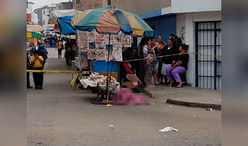La víctima de 56 años se encontraba conversando con uno de sus familiares cuando ocurrió el hecho. elpopular.pe