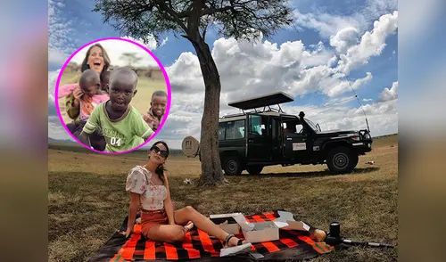 La modelo utilizó sus redes sociales para compartir algunas instantáneas de su viaje. elpopular.pe