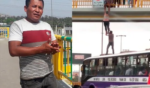 Orientador de buses salva a hombre que intentó suicidarse en Villa El Salvador elpopular.pe