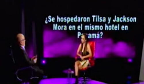 La modelo se sentó en el sillón rojo de ‘El valor de la verdad’ elpopular.pe