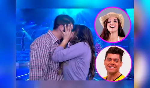 La peruana y el uruguayo tuvieron interpretar una romántica escena entre Nicolás De la Casas y Grace Gonzáles de “Al Fondo hay Sitio”. elpopular.pe