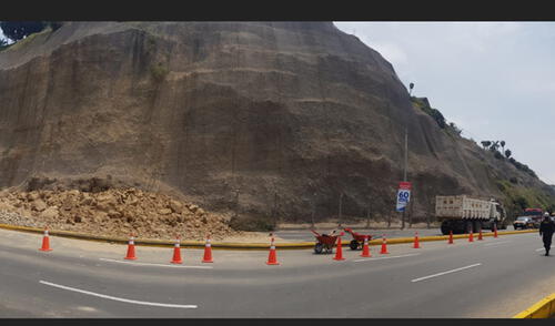 Derrumbe en la costa Verde estaba cerca a niños elpopular.pe