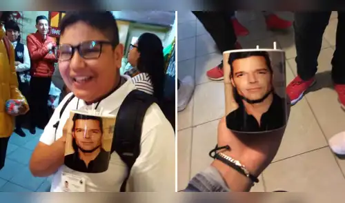 A pesar de que no era la taza que pedía, el estudiante sonrió para la foto elpopular.pe