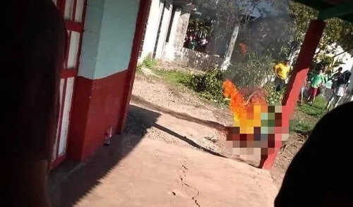 México: Pobladores queman a presunto violador que mató a una niña de 6 años elpopular.pe