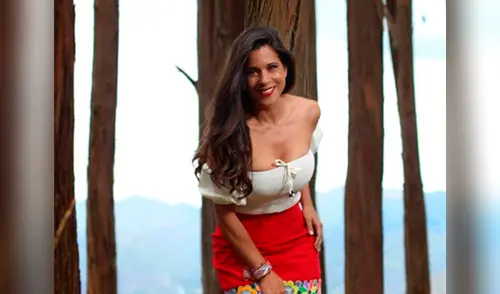 Ella compartió dos instantáneas donde se luce sonriente durante una sesión de fotos en el campo. elpopular.pe