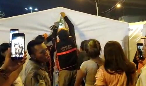 Vecinos evidenciaron su malestar elpopular.pe