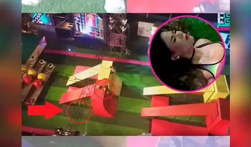 Karen Dejo sufre terrible caída en Esto es Guerra elpopular.pe