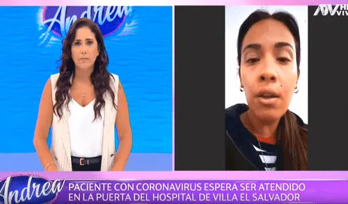 Andrea Llosa ayudó a hombre con COVID-19. elpopular.pe