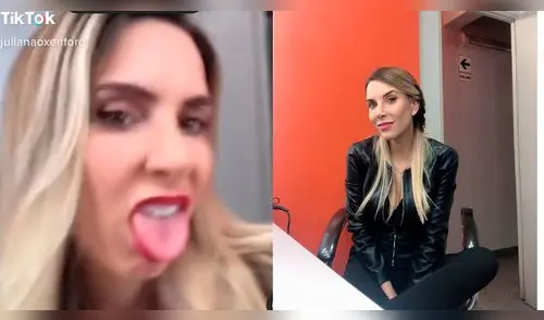 Juliana Oxenford y su nuevo video de Tik Tok. elpopular.pe