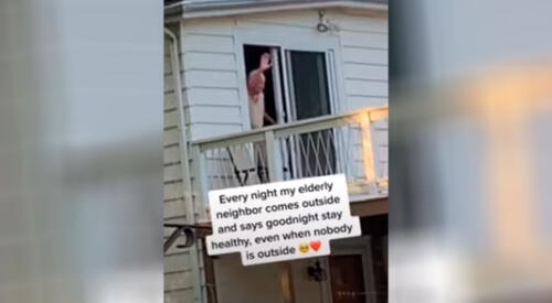 Anciano se vuelve viral por el tierno gesto con sus vecinos elpopular.pe