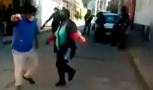 La singular escena no ha tardado en volverse viral en las redes sociales. elpopular.pe