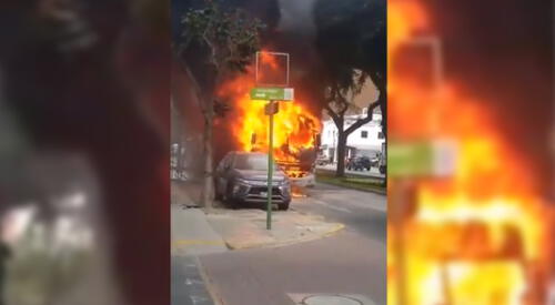 Incendio en Miraflores. elpopular.pe