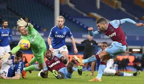 West Ham derrotó por 1-0 al Everton que tuvo el regreso de James Rodríguez. elpopular.pe