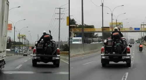 Peculiar video de la PNP se viralizó en las redes sociales. elpopular.pe