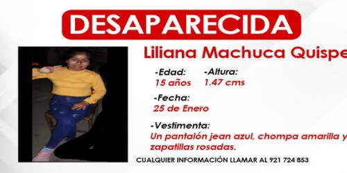 Madre lleva una semana buscando a su menor hija elpopular.pe