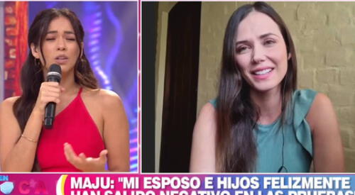 a conductora de televisión confiesa que lo más que extraña es no poder tener a sus hijos de cerca. elpopular.pe