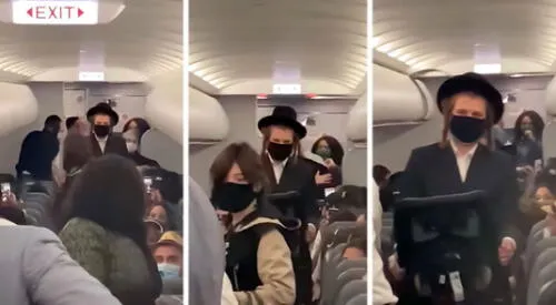 Miembros de la aerolínea Frontier echaron del avión a una familia de judíos ortodoxos porque su bebé de 18 meses no iba con mascarilla. elpopular.pe