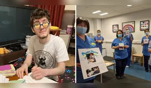 El joven le preguntó a su madre qué podía hacer él para ayudarlos y ella le aconsejó escribirles una carta. elpopular.pe