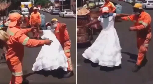 Los trabajadores mostraron sus mejores pasos a ritmo de Tiempo de Vals. elpopular.pe