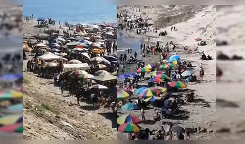 Veraneantes incumplen los protocolos sanitarios en la playa Las Peñitas, en Piura. elpopular.pe