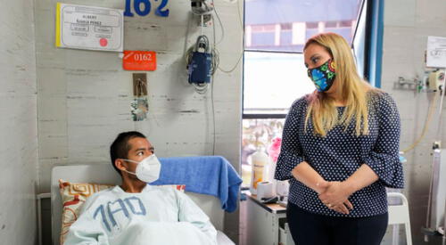 Albert deberá acudir a un centro de salur para seguir siendo evaluado en la vista, cabeza y nariz para ver su evolución. elpopular.pe