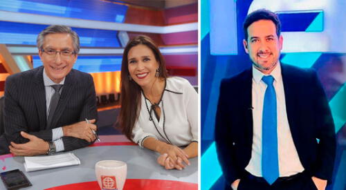 Verónica Linares demuestra su amistad con Federico Salazar y Óscar del Portal. elpopular.pe