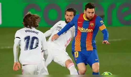 Lionel Messi no puede hacer su trabajo por la marca férrea en Madrid. elpopular.pe