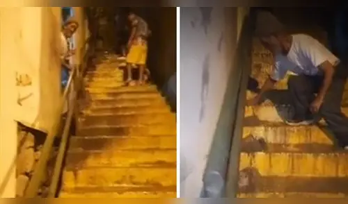 Un tubería fue afectada por el temblor registrado el lunes 19 de abril. elpopular.pe