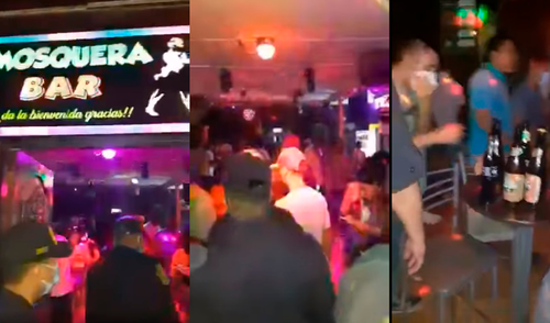 Agentes de la Policía Nacional y fiscalizadores de Pucallpa intervinieron un bar con más de 100 personas elpopular.pe