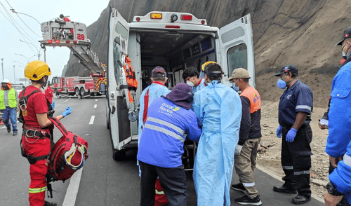 Un extranjero alemán fue rescatado tras caer de un acantilado en la Costa Verde. elpopular.pe