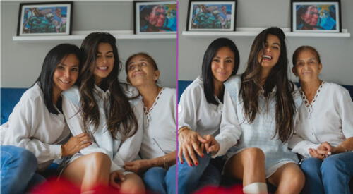 Ivana Yturbe posó junto a dos de las mujeres más importantes en su vida. elpopular.pe