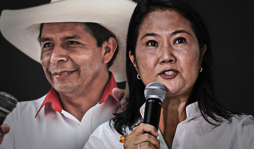 Keiko Fujimori y Pedro Castillo. elpopular.pe
