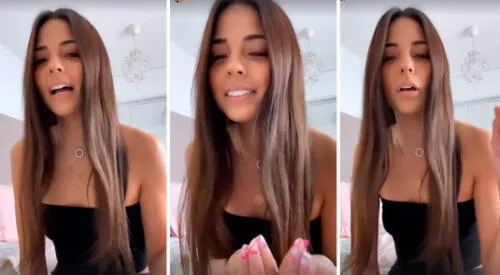 Luciana Fuster preocupada por el posible hackeo a su celular. elpopular.pe