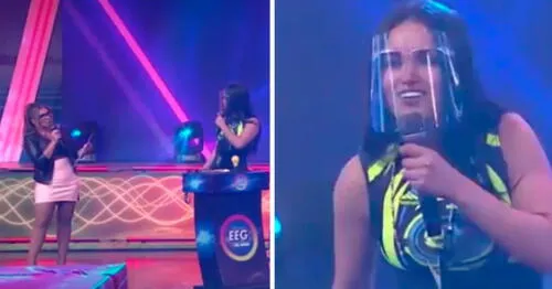 Angie Arizaga tuvo tremenda respuesta en juego de EEG. elpopular.pe