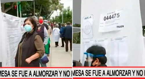 Un adulto mayor tuvo que reemplazar al irresponsable miembro de mesa. elpopular.pe
