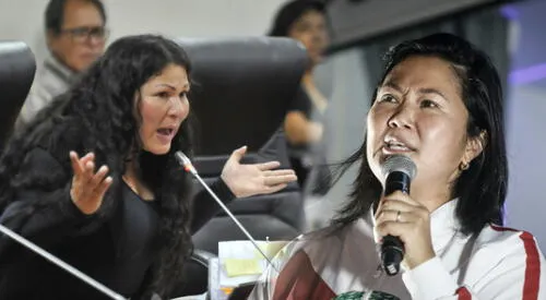 Yesenia Ponce le recordó a Keiko Fujimori sus frustradas postulaciones a la presidencia. elpopular.pe